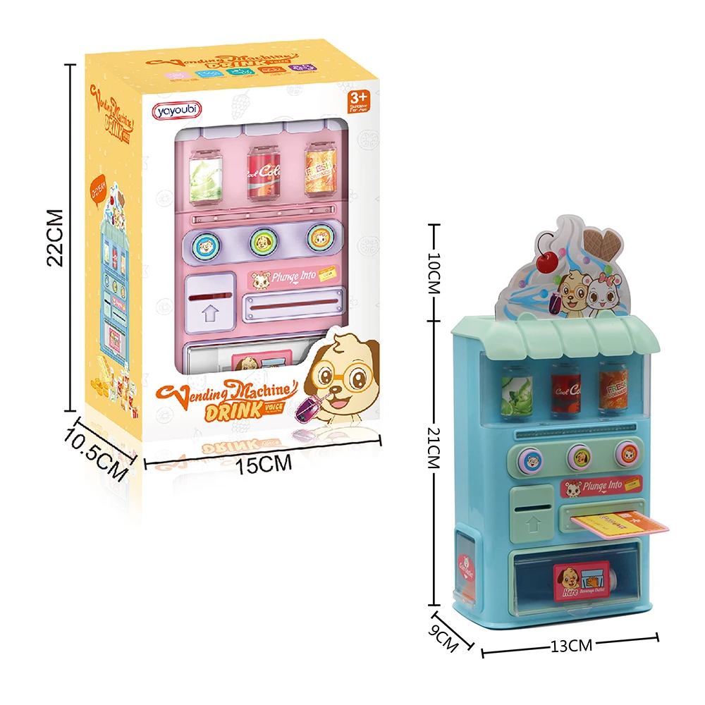 Pretending play miniature plastic children vending machine toys