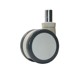 JQ Caster 125mm Insert Stem Plastic Bracket Medical Mute Swivel Castor