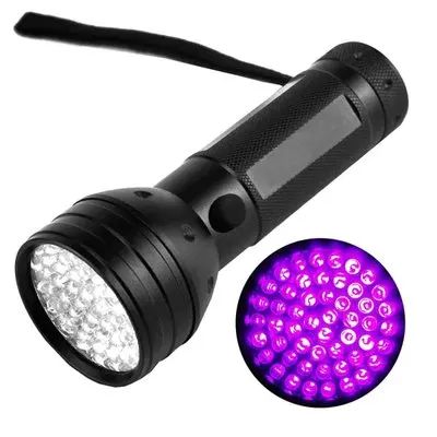 Detector Curing Uv Glue Pet Urine Ore Money Leakage Scorpions Marker Checker 395nm ultra Violet Light Lamp 51 Led Flashlights