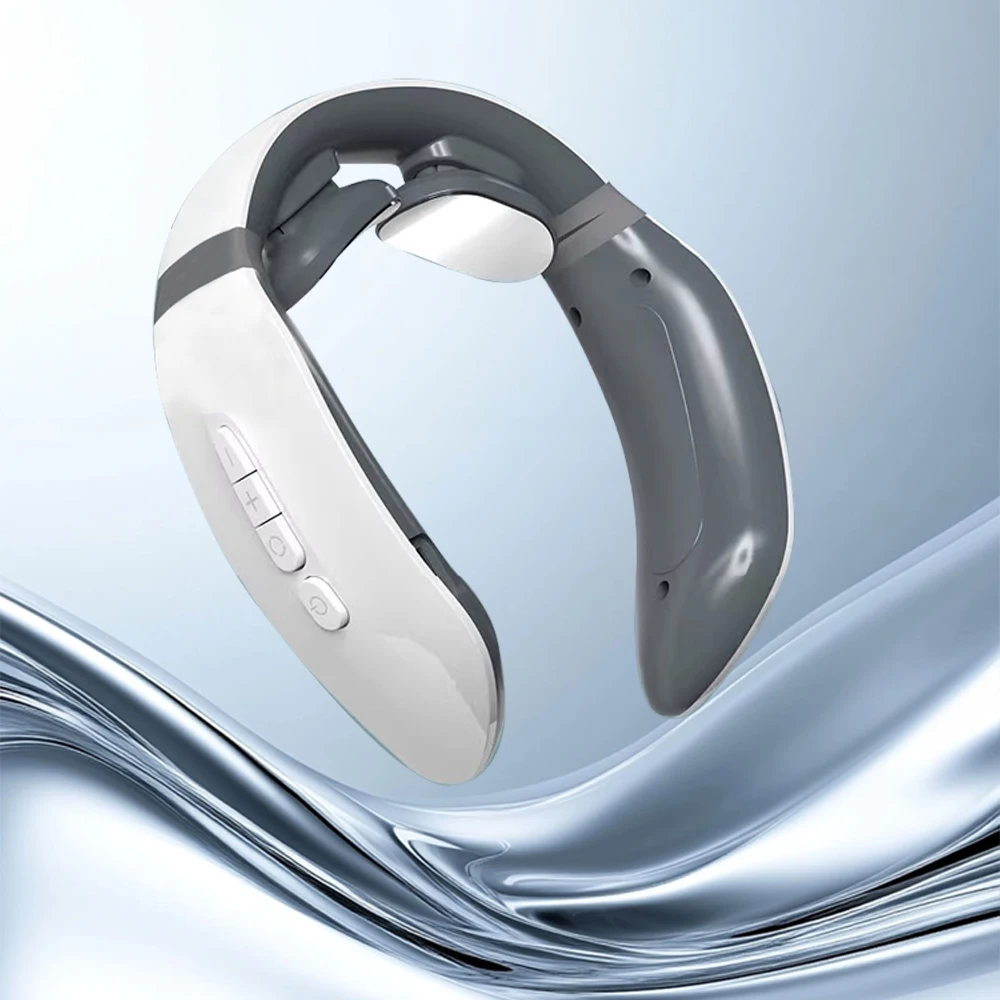 2025 NEW Neckology Intelligent Neck Massager with Heat, Electric Pulse Neck Massager for Pain Relief, Wireless Neck Massager