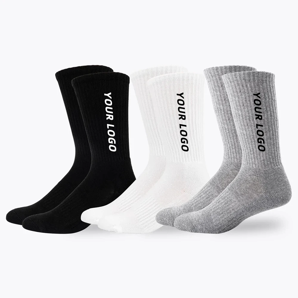 Socks Uron custom cotton mens socks custom logo design athletic socks from china