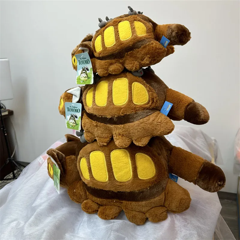 Тоторо мультяшный персонаж 3D фигурки аниме милая Кукла Мягкие плюшевые игрушки мой сосед автомобиль кошка автобус