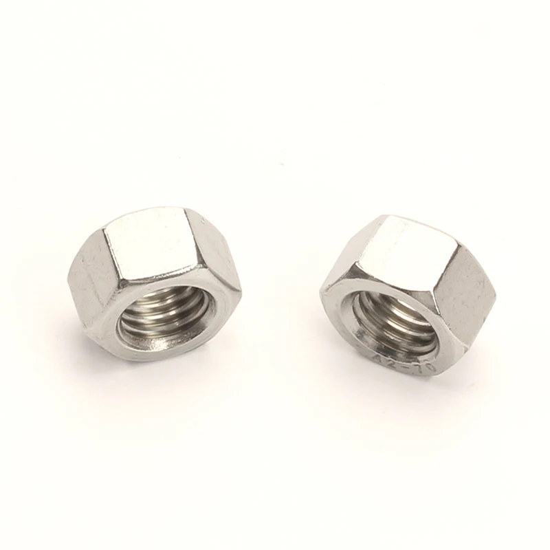 Style 1 GB6170 304 Stainless Steel Nut A2-70 Hexagon Hex Nuts