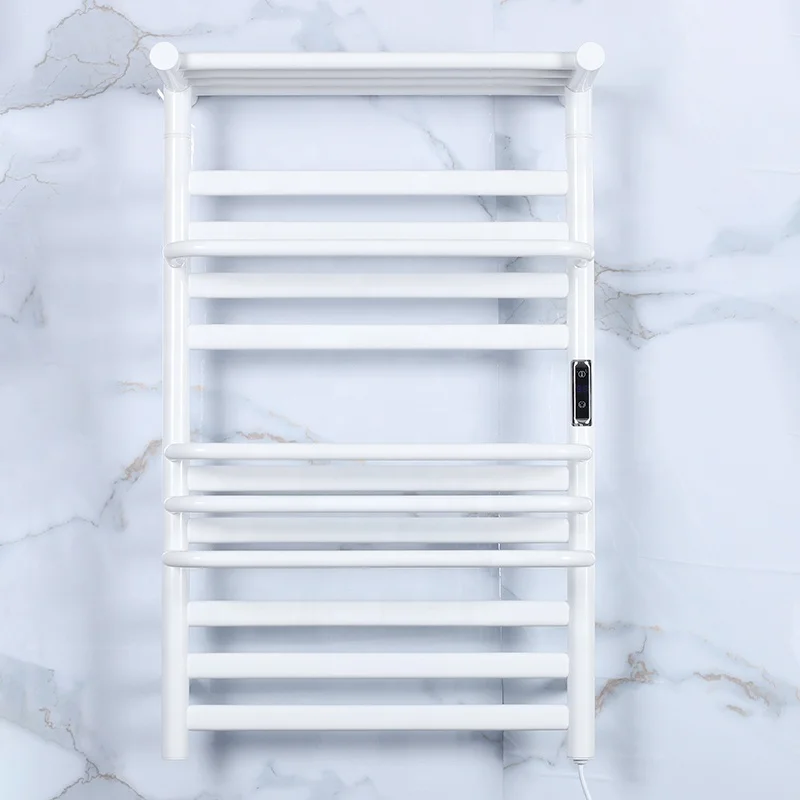 Hot Sale White Electric Towel Dryer Heated Towel Rack Towel Warmer For Bathroom