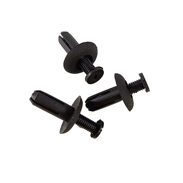 90505-SL0-003 Black PA66  nylon  auto push screw type retainer  rivet clip