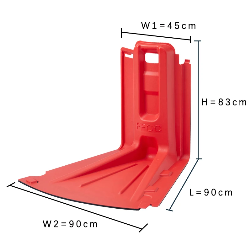 Factory Direct Mobile Door Flood Barrier Plastic Abs Flood Control Quick Dam For Household