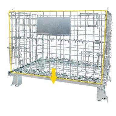 Heavy Duty Steel High capacity warehouse Mesh box wire cage metal bin storage container