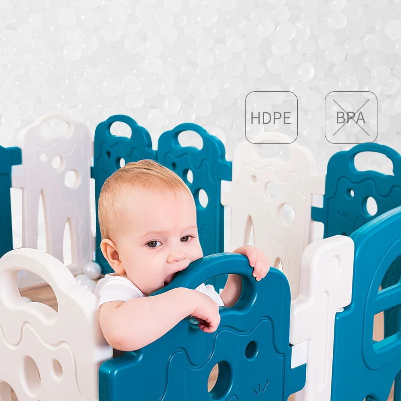 
Hot Sale Children Plastic Play Fence Safety Baby Round Playpen Indoor 