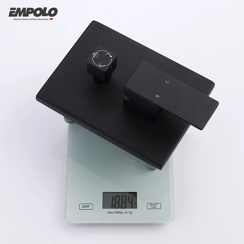 Китайский Черный Набор насадок для душа, скрытый дождевой Душ, полная настенная латунная водопроводная система для горячей ванны, смеситель для душа