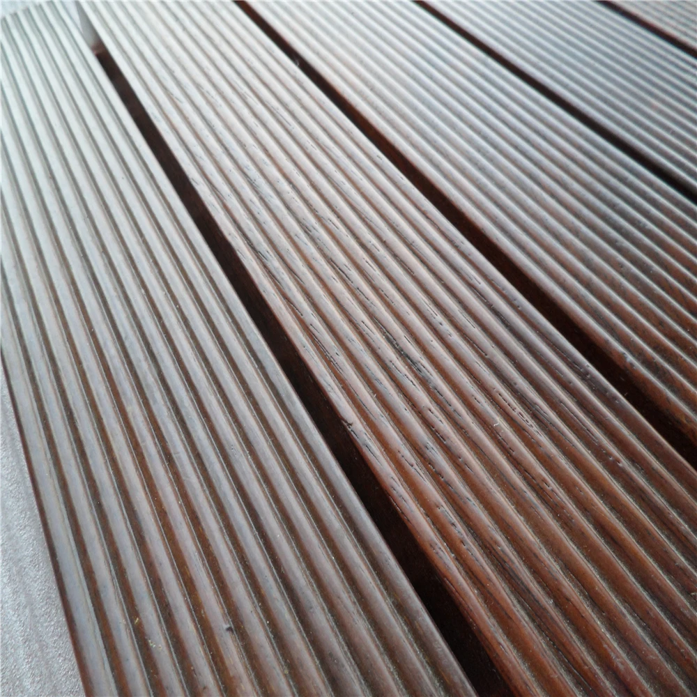 oiled finished anti slip surface Indonesian Merbau hardwood exterior decking tiles