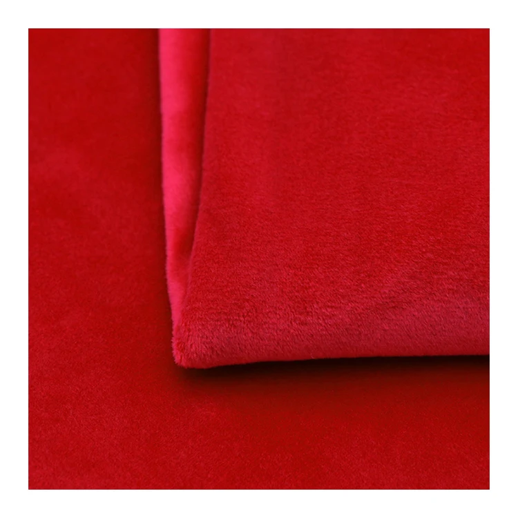 China Wholesale Stocklot Super Soft Touch Velvet Upholstery Velour Spandex Fabric
