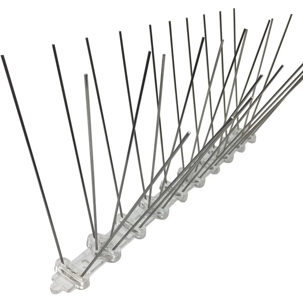 Bird Repellent Devices Outdoor 10 Pack Stainless Steel Bird Spikes for Garden Fence and Wall