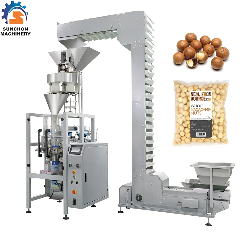 Multi-function Automatic Macadamia Nut Vertical Pouch Cup Measuring Weighing Packing Machine