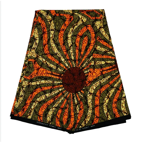 Customized Hollandias Real Dutch Wax Cotton Fabric African Vitenge Style Wax Print 100% Cotton Fabric