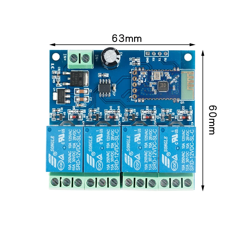 E-TIME  5V/12V/24V Delay Relay Multi-mode Delay Time Relay Module