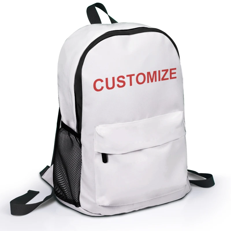 NO MOQ Custom Sublimation Full Color Print Anime Backpack Cute School Bags For Girls Boys