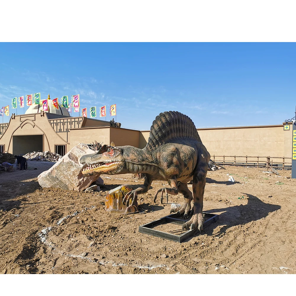 Spinosaurus Robotic Lifesize Mechanical Dinosaur For Dinosaur Theme Park