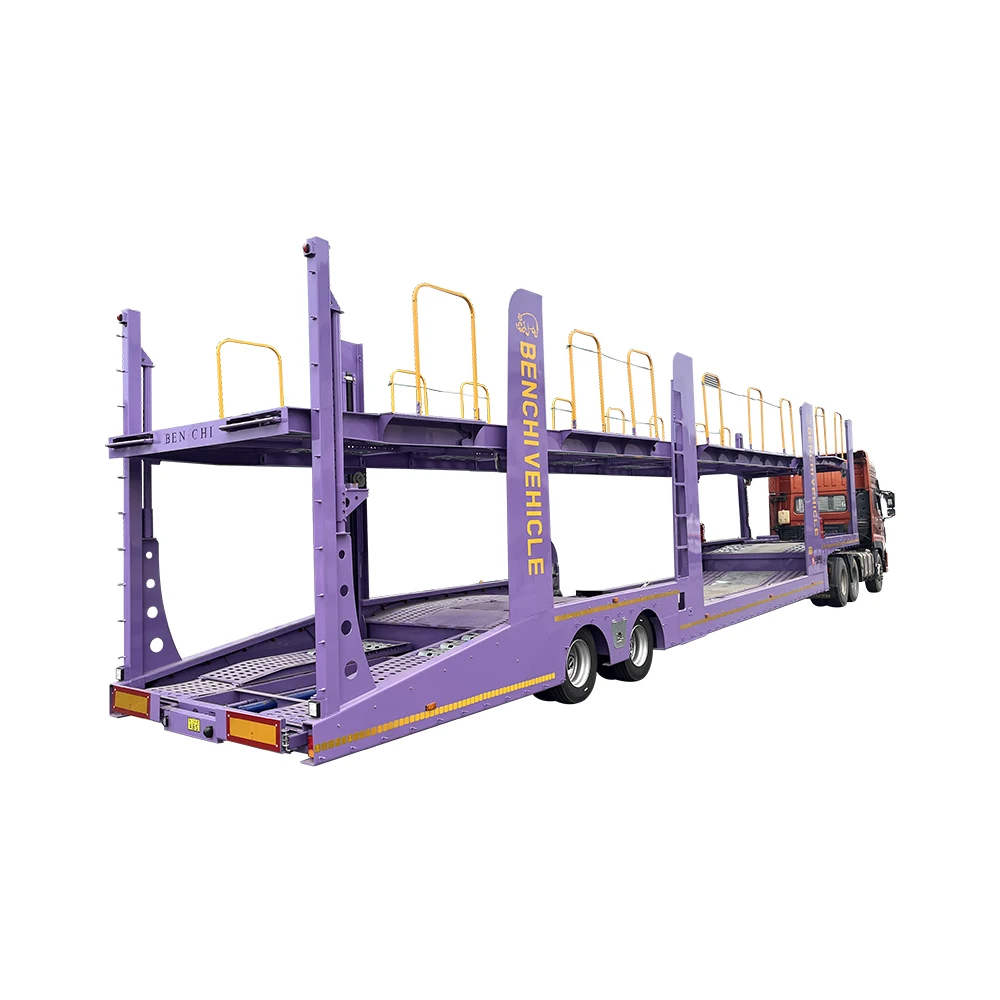 2 Axle Air Suspension Car Transport Truck Trailer for Transporting 5-8 Cars