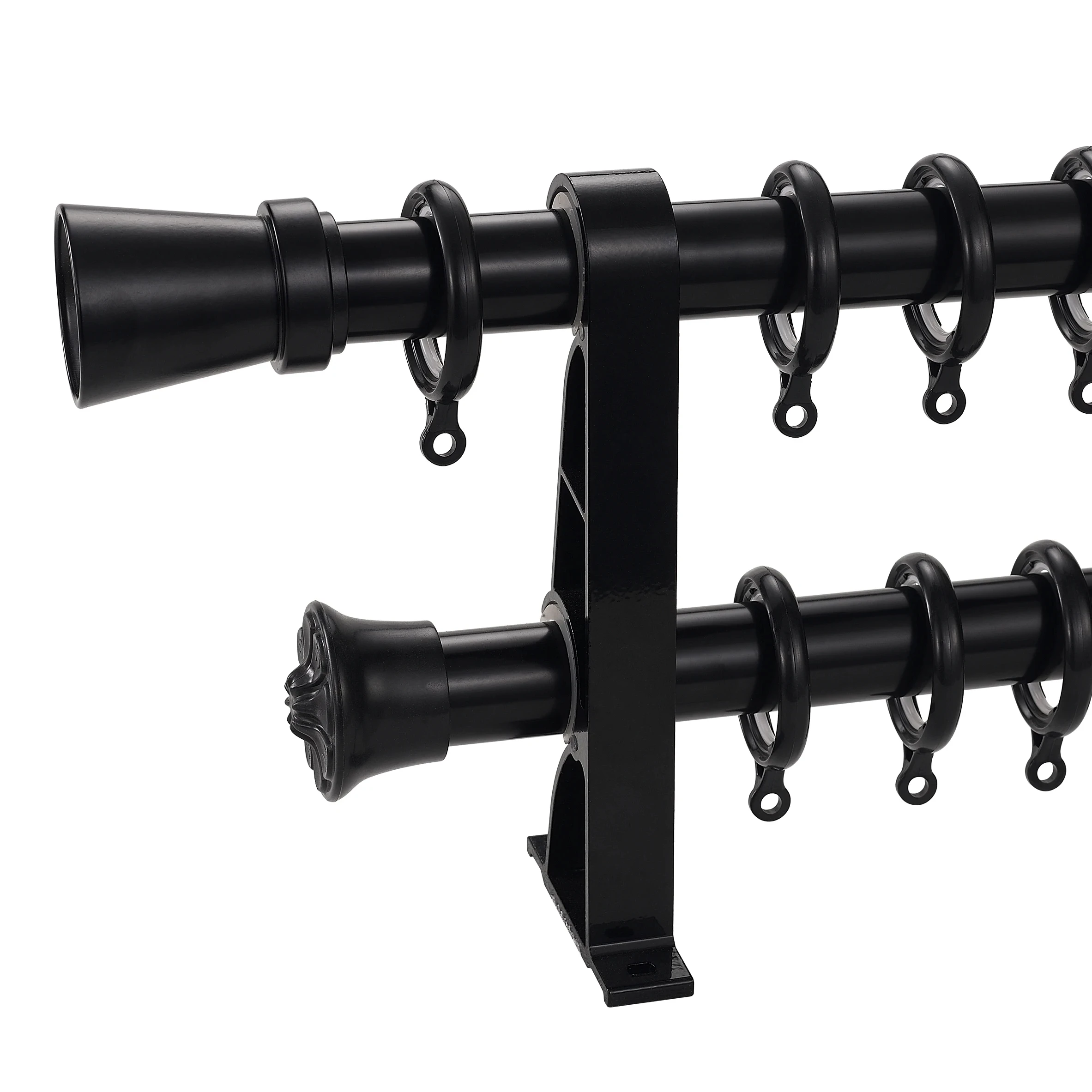 eco-friendly Wholesale customized home decoration 25mm simple metal curtain pole aluminum curtain rod