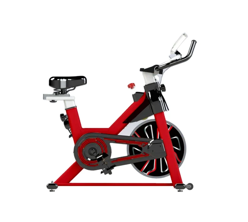 Indoor Aerobic Exercise Bike Fitness Cycling Cardio Workout Machine YB-QS1 with Ergonomic Handlebars with Heart Rate Sensors
