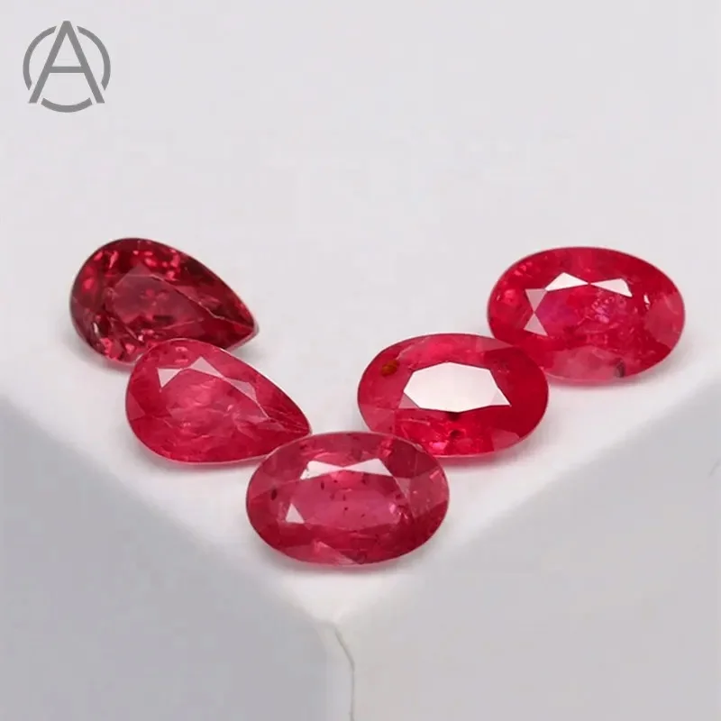ArthurGem Rare Quality Natural Ruby Oval Cut, Ruby Loose Gemstone for Jewelry Making
