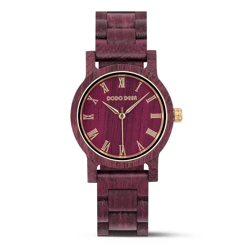 DODO DEER 2021 OEM ODM женские кварцевые часы Reloj De Bambu деревянные наручные Holz