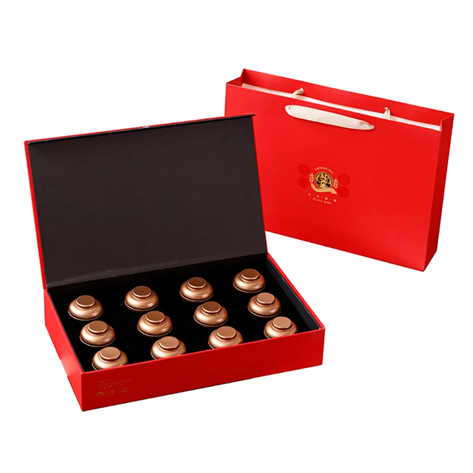 
Xin Jia Yi Packaging Customized Round Chinese Tea Tin Box With Clear Window And Handle Lunch Tin Box 