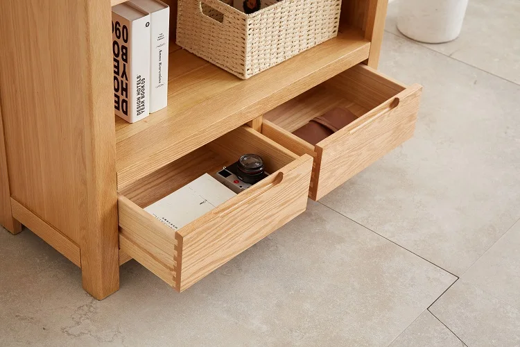 Home Furniture Study room solid OAK wood book organizer display bookshelf book case