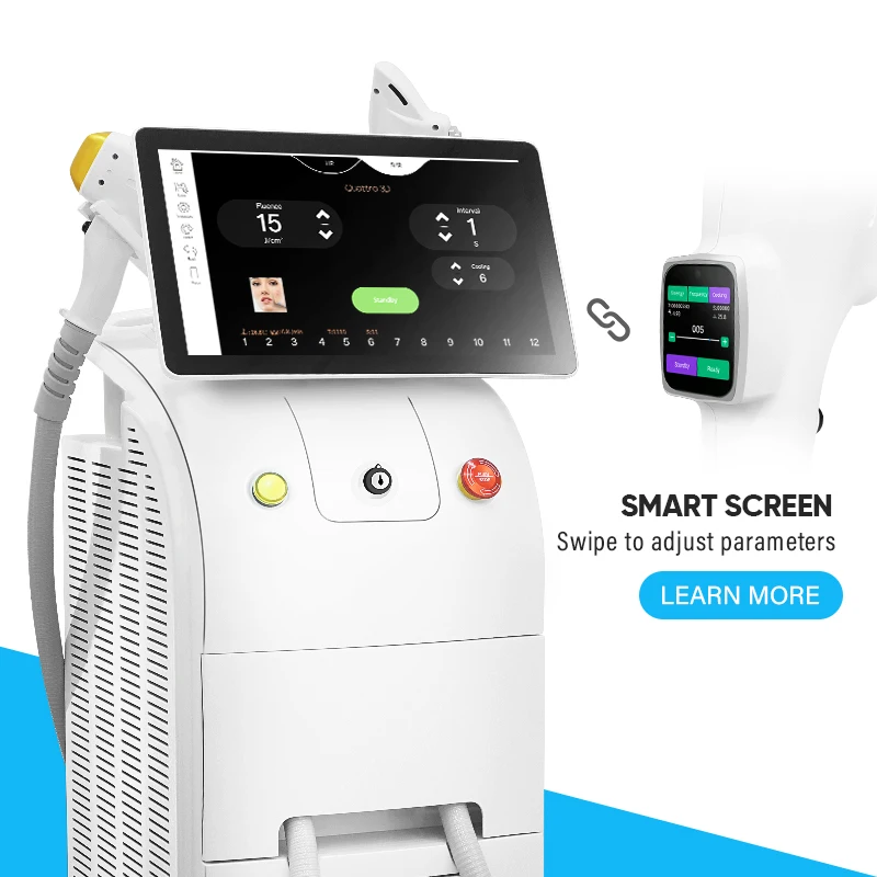 2024 factory price IPL 4 wavelength 755nm 940nm 1064nm 808nm vascular removal acne removal  hair removal machine