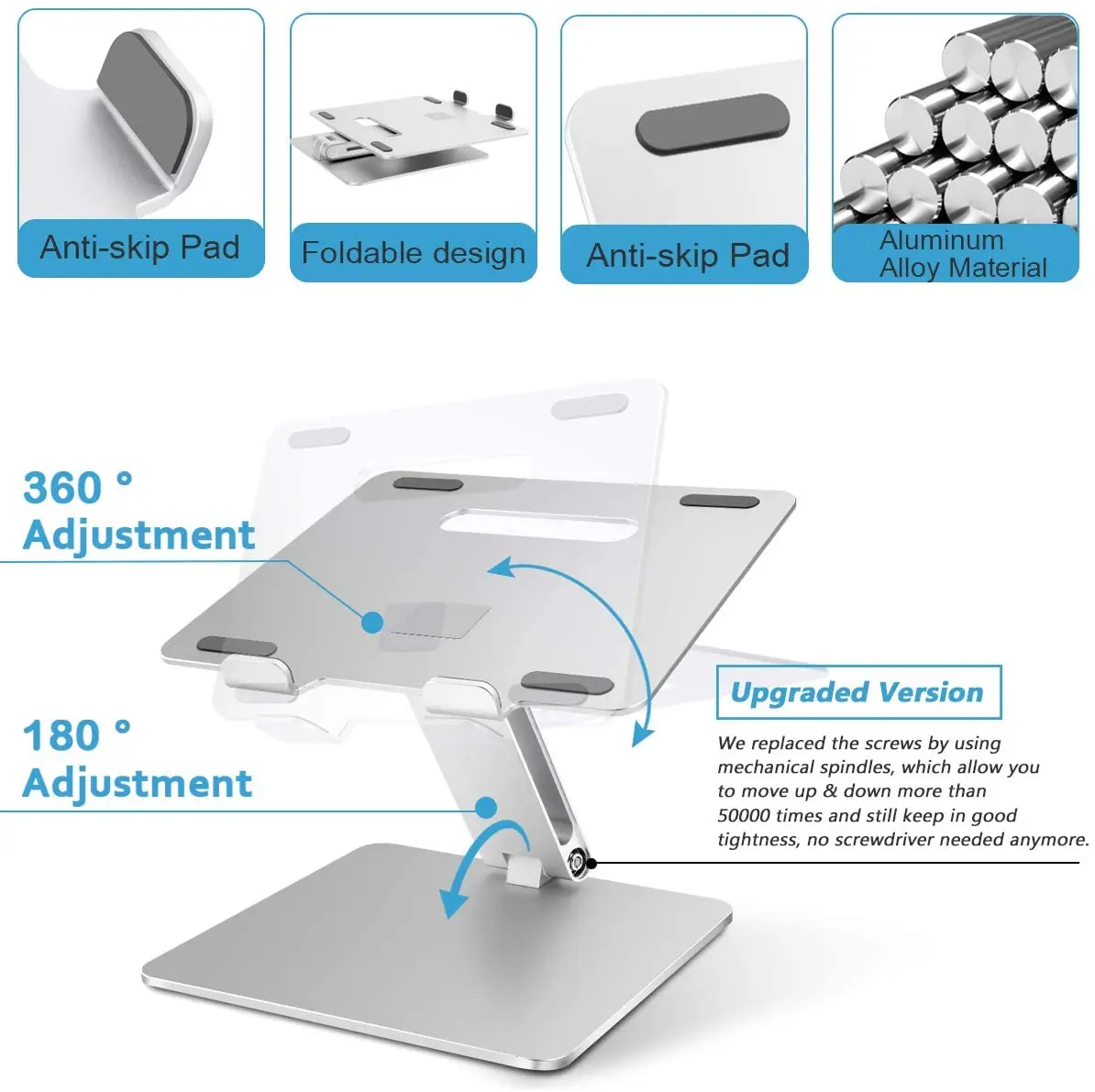 Wholesale Ergonomic desk notebook holder Adjust Fold Portable Laptop Stand