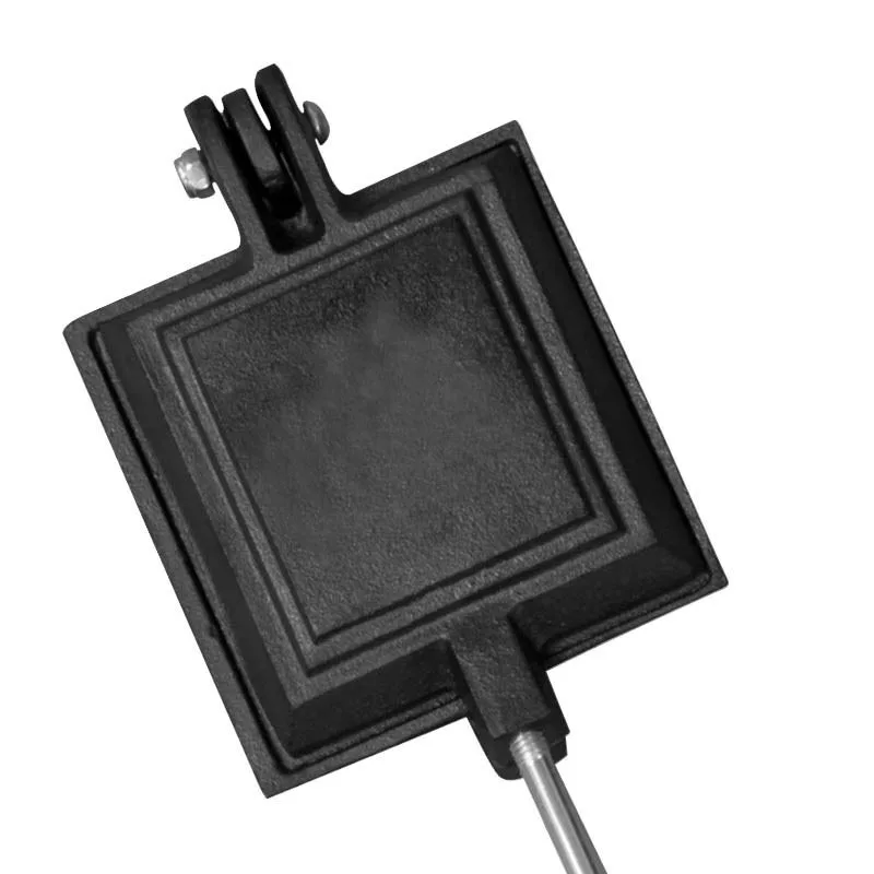 Factory wholesale Cast Iron Jaffle Iron Sandwich Waffle Pie Maker with Long Wood Handle Outdoor Bakeware Camp Cooker