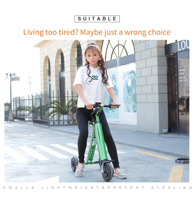 electric street kick scooter 3 wheeler foldable scooter