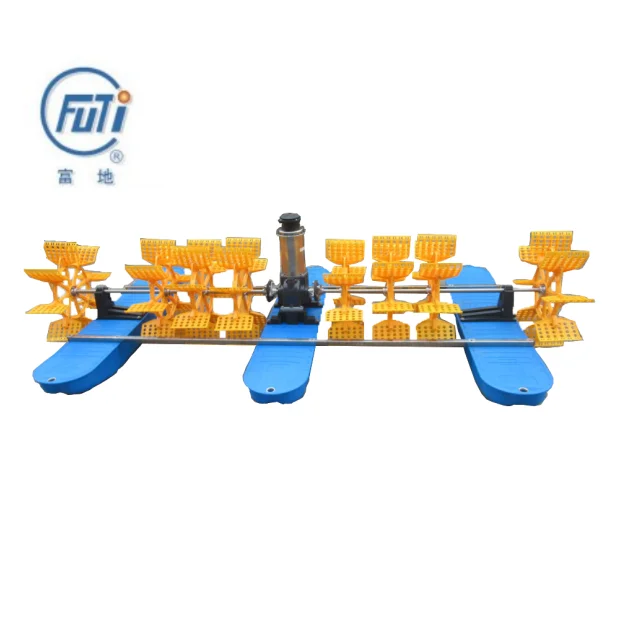 High Speed 3.5 HP 2.6 KW 8 Impeller Paddle Wheel Aerator Aquaculture Machines