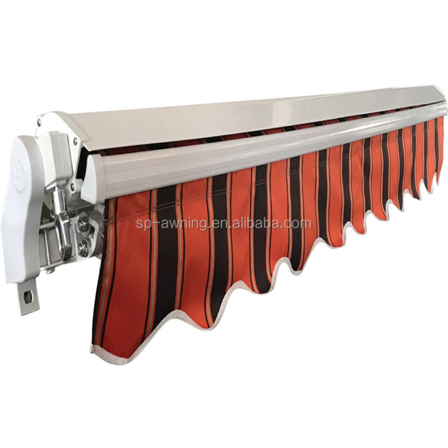 Aluminum Frame Half Cassette Balcony Front Porch Large Retractable Awning Balcony Sun Awning With Full Colors