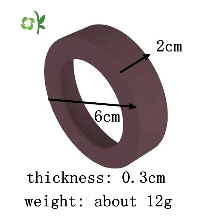 OKSILICONE Reusable Custom Logo 6cm Anti-slip Bottom Cover For Glass Water Bottle Protective Silicone Bottle Sleeve