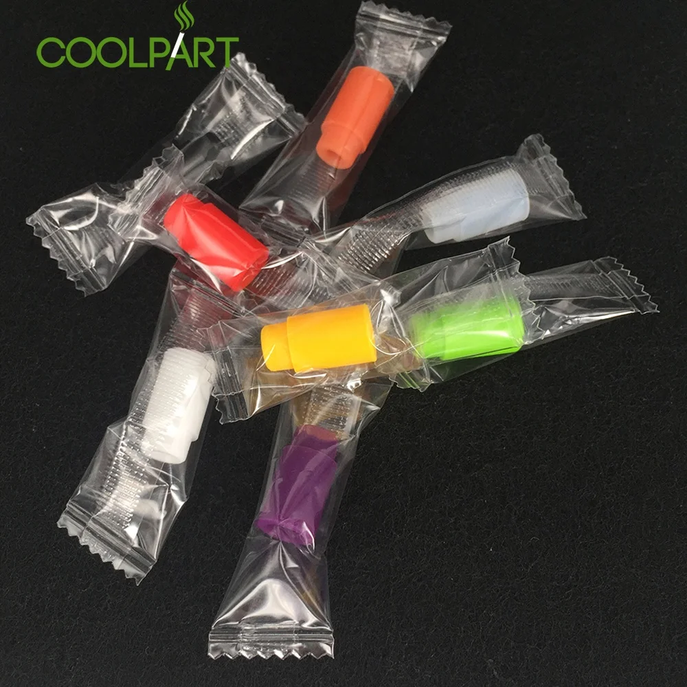 
Colorful Mouthpiece 510 Silicone Disposable E-Cigarette Drip Tip For Atomizer 