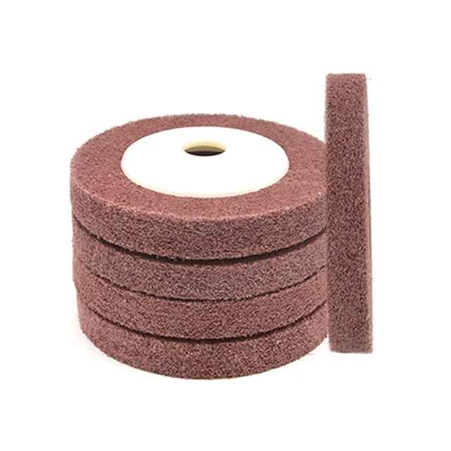 4 inch fiber abrasive disc for metal polishing, Non woven polishing disc
