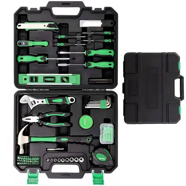 Hi-spec Tool Kit Socket Set 100 Pcs Green Electronics Maintenance Hand Tool Kits For Home Office Or Car