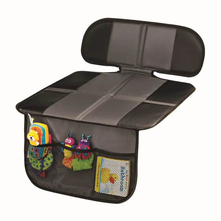 Car Seat Protectors Under Baby Child Safety with Pockets, Waterproof Non-Slip Vehicle Seat Mat to Protect Leather Seats