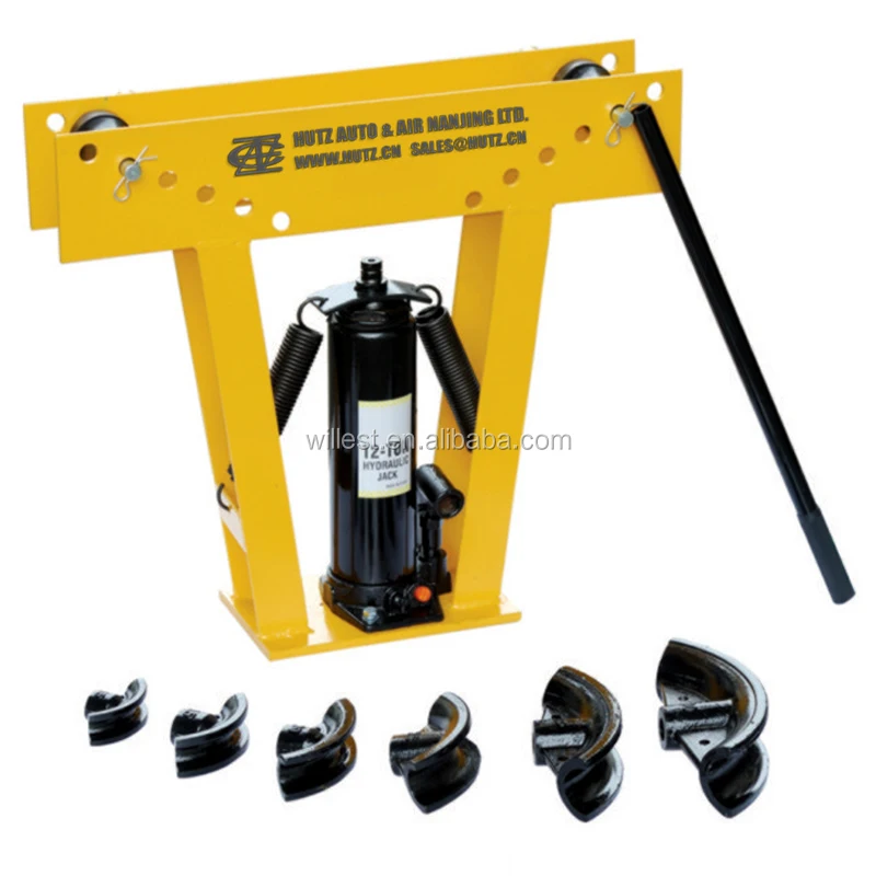 hydraulic pipe bender HUTZ 12T 16T manual operated hydraulic pipe bender with dies PB12H01V PB16H01V hydraulic tube bender