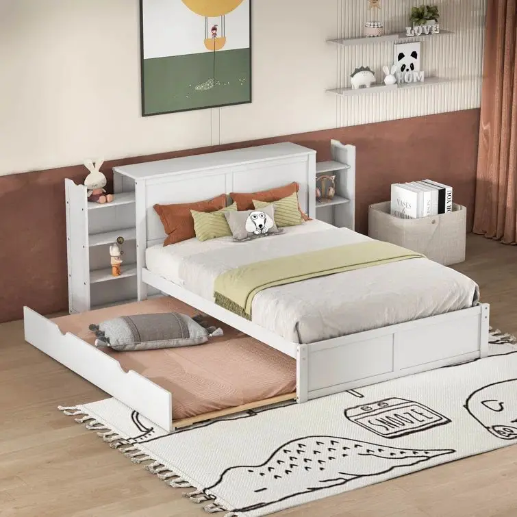 Factory Direct Sale Wooden House Frame Loft Bunk Bed Children Bed