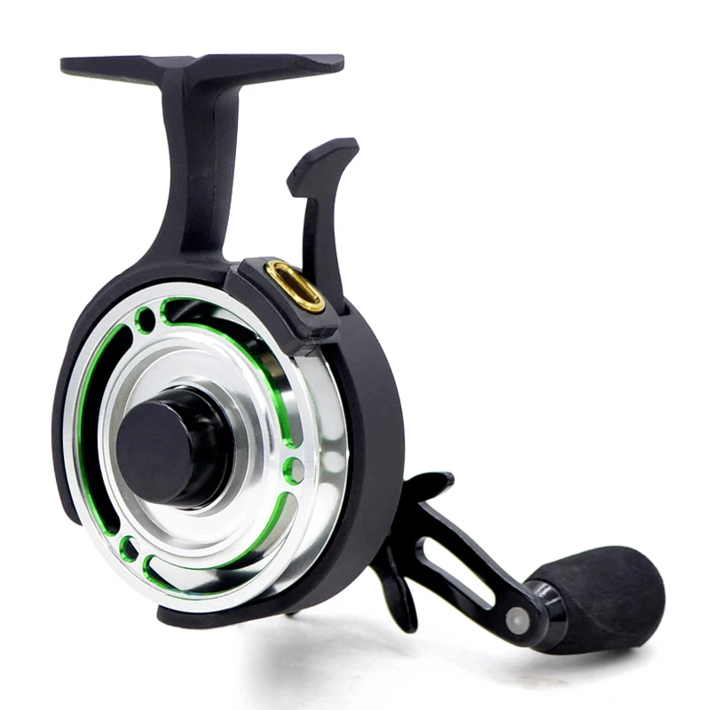 
FL501 Underspin 2.5:1 Ice Fishing Reel 3+1BB Ball Bearings Metal Handbrake Raft fishing Reels 