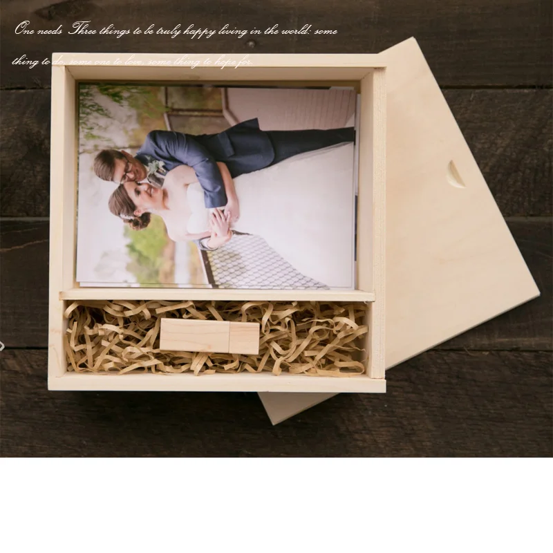 Custom Logo Photography USB 3.0 8GB 16GB 32GB Walnut Maple Wood USB Photos Gift Box memory stick wooden USB Flash Drive