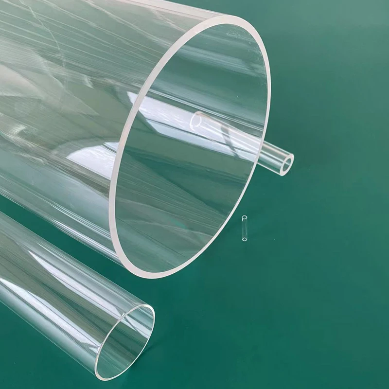 High purity clear quartz tube glass cylinder
