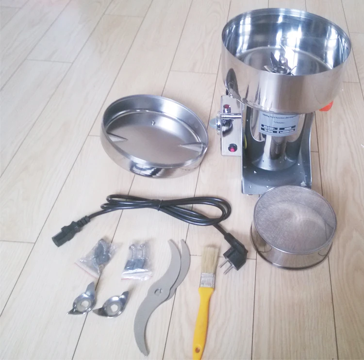 Commercial 500g High-Speed Electric Cocoa Bean Grinder Portable Stainless Steel Blade for Household and Hotel Use