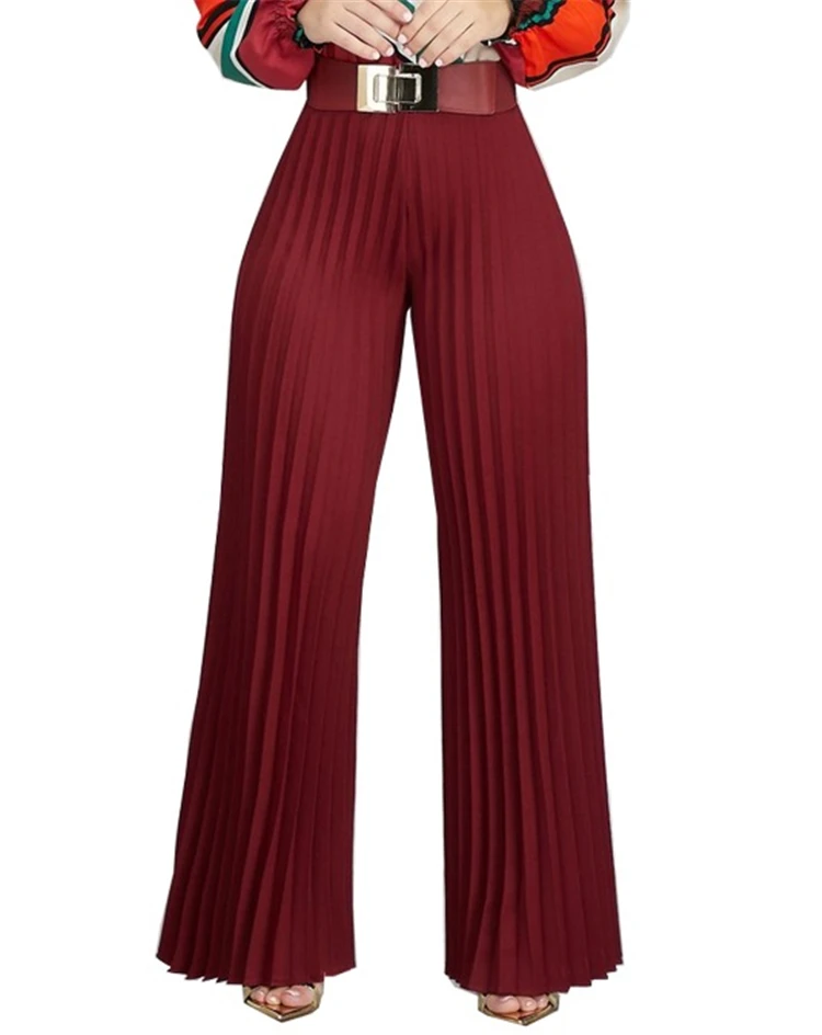 
Kai Chen 2021 Wholesale women casual high waist loose wide leg long trousers pants bottoms 