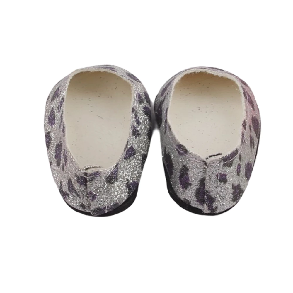 New Arrivals Nude Glitter Shoes 18 inch Doll Shoes for American Doll Girl