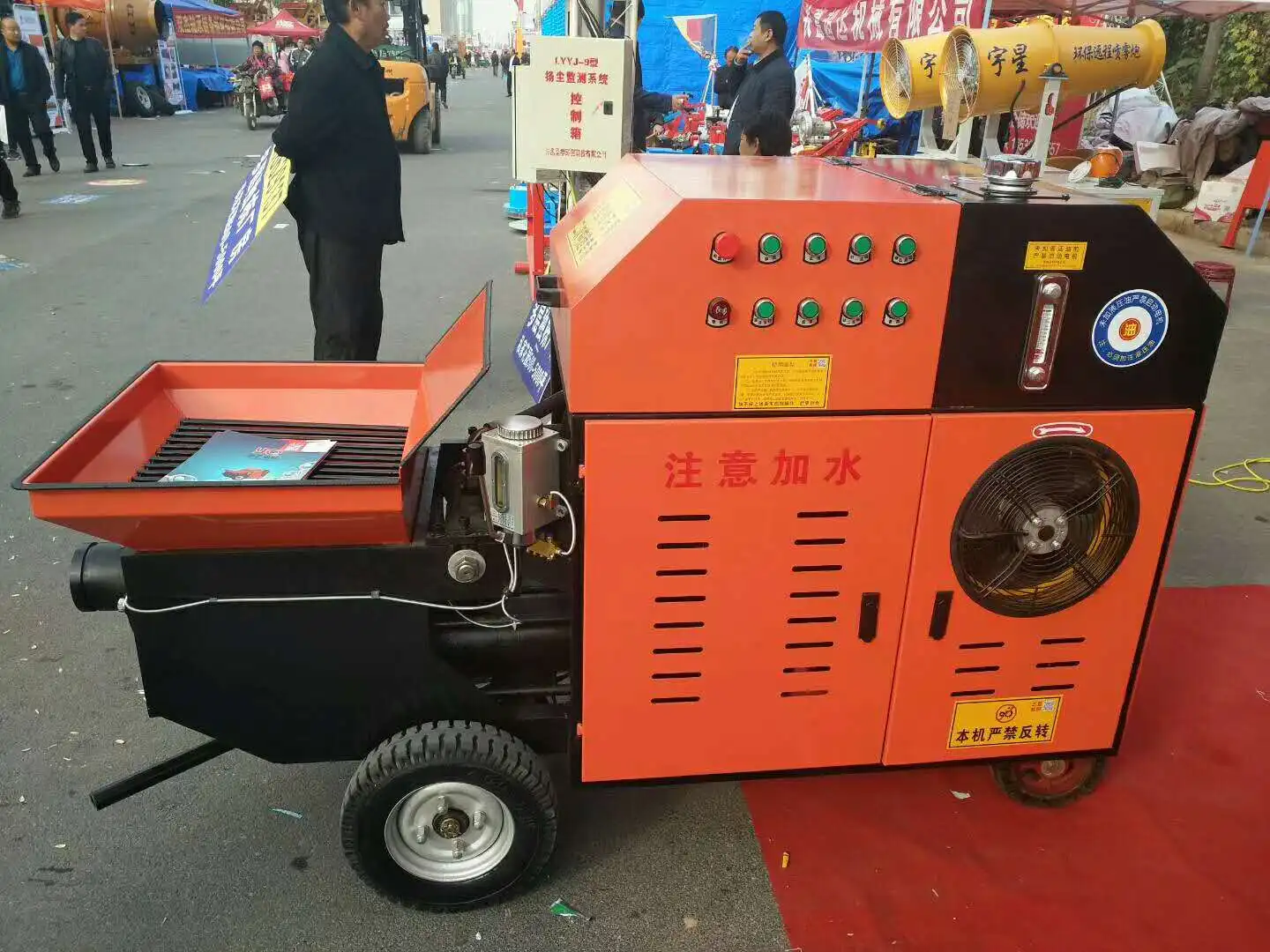 Hot selling Electric Diesel Hydraulic fine stone mortar delivery pump Small vertical secondary structure pump