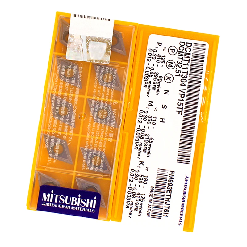 DCMT11T304 VP15TF Manufacturer Tungsten Carbide Milling Insert Turning Tool Carbide Cnc Cutting Carbide