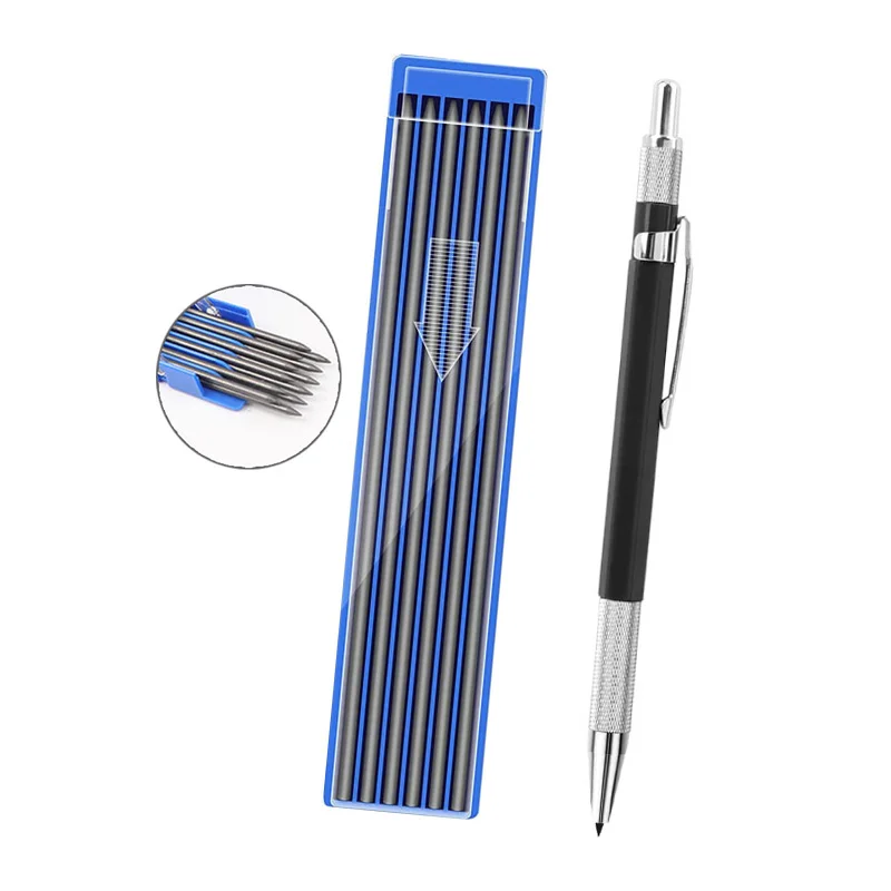 Metal Mechanical Pencil Set Custom 0.5/2.0/3.0mm HB Lead Drawing Mechanical Pencil Stationery